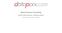 Desktop Screenshot of dataparx.com